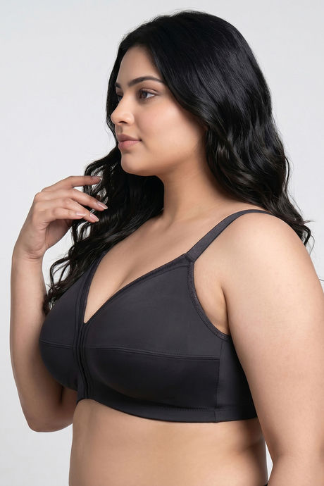 Zivame True Curv Cotton Laminated Non Wired Full Coverage Minimiser Bra - Forged Iron — image 4